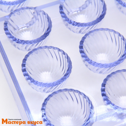 Форма для шоколада  прочный пластик КУПОЛ, (21 ячейка) 27*13.5 см