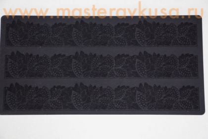 Коврик текстурный силиконовый Pavoni для мастики и айсинга "Лапчатка" 3в1, 30*40см, (Италия)