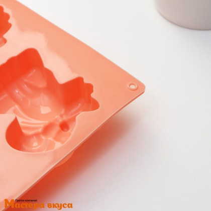 Форма силиконовая ЗООПАРК, (6 ячеек) 29*17*3 см