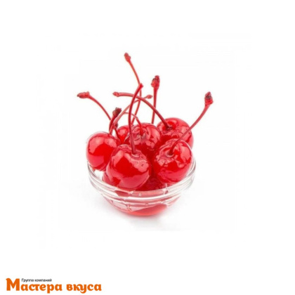 Черешня засахаренная с веточкой красная без сиропа 15 шт (~70гр) Dolce Inside 