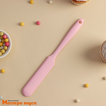 Лопатка силиконовая безшовная 24,5*2,6см (узкая), "Винфор"