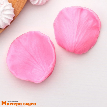 Молд силиконовый, вайнер ЛЕПЕСТОК РОЗЫ 3D (2 части), ~6,7*6,2 см