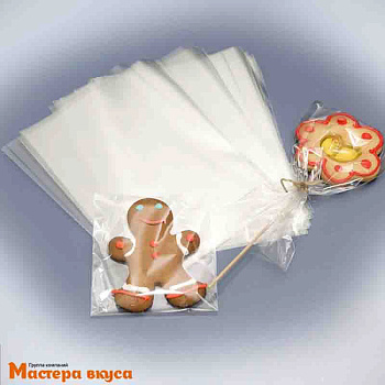 Пакет для пряников и леденцов  7* 9 см (ш*в) БЕЗ КЛЕЕВОГО КЛАПАНА, упак 100 шт