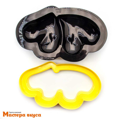 Форма силиконовая Pavoni ВЛЮБЛЕННЫЕ (форма+вырубка) 1200мл, (Италия)