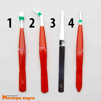 Пинцет кондитерский 11-13 см в ассортименте, нерж.сталь