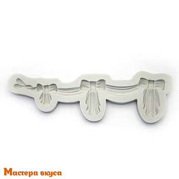 Молд силиконовый РЮША БАНТЫ, 24*7,5 см