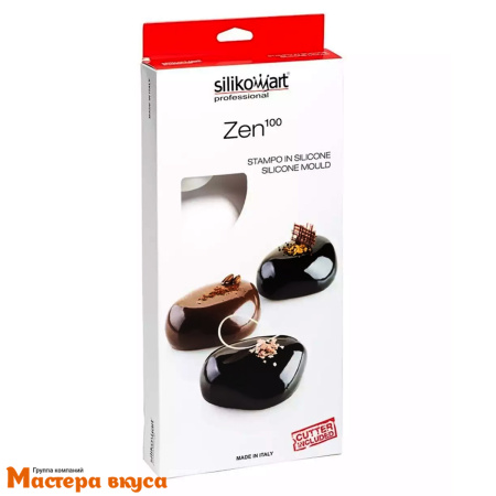 Форма силиконовая Silikomart ZEN 100 Камень (форма+вырубка), (Италия)