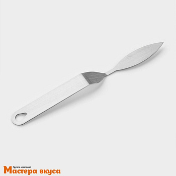 Палета (мастихин) лопатка металлическая 22 см, узкий лепесток "Konfinetta" 