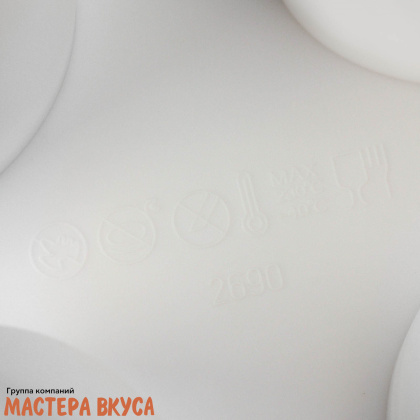 Форма силиконовая, для муссовых десертов КОФЕЙНЫЕ ЗЁРНА, (6 ячеек) 28,5*17*2,5 см