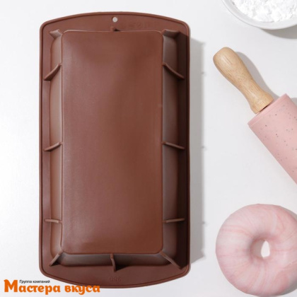 Форма силиконовая ХЛЕБ, 18*8см h~6,5см (изделие верх 21,3*11,5см h~6,5 см)