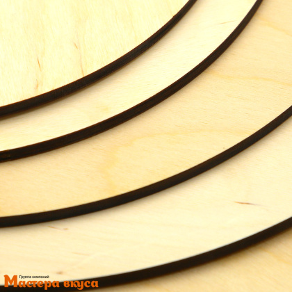 Подложка деревянная 6мм с отверстием(10 мм) D20 см