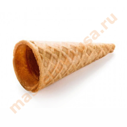 Вафельный рожок 65 мм МИНИ КОНУС (ровный край)