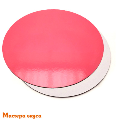 Подложка 3 мм, D300 мм розовый/белый