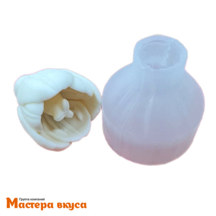 Молд силиконовый  3D КРОКУС, изд d4,7см h5,5см (шоколад~45гр)