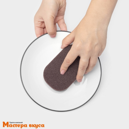 Губка для посуды чистящая Доляна 12*7,5*3 см