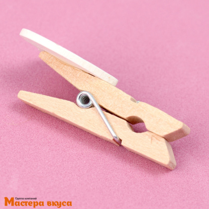 Декор прищепки "Сердечки, Мишки", (набор 10 шт), 2,5*12,5*13,5 см