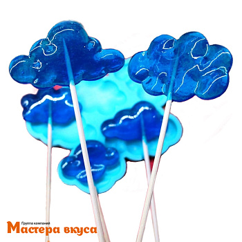 Форма для леденцов силиконовая ОБЛАКА, (5 ячеек) d~5-7 см