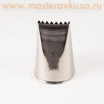 Насадка стальная ЛЕНТОЧНАЯ ЗВЕЗДА, 22*3мм  (BD301) №20X3