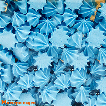 Сахарные украшения МЕРЕНГА (безе) мини, голубые 250 гр