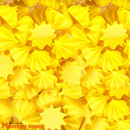 Сахарные украшения МЕРЕНГА (безе) мини, желтые 250 гр
