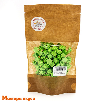 Сахарные украшения МЕРЕНГА (безе) мини, зеленые 50 гр