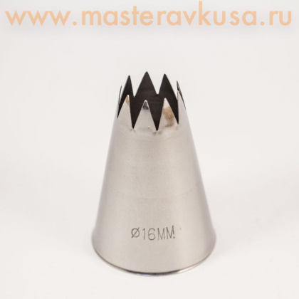 Насадка стальная ОТКРЫТАЯ ЗВЕЗДА, 16 мм,  (BS116)