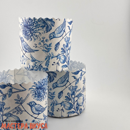 Форма бумажная для кулича (200г) d90*h90 мм ФАРФОР