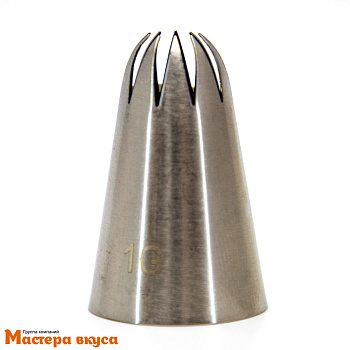 Насадка стальная ЗВЕЗДА закрытая 10 лучей, 39*49 мм, (1G)