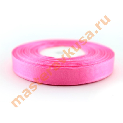 Лента атласная, РОЗОВАЯ (ЯРКО-РОЗОВАЯ), 20мм, ~23м