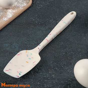 Лопатка силиконовая без швов 20 см, КОНФЕТТИ