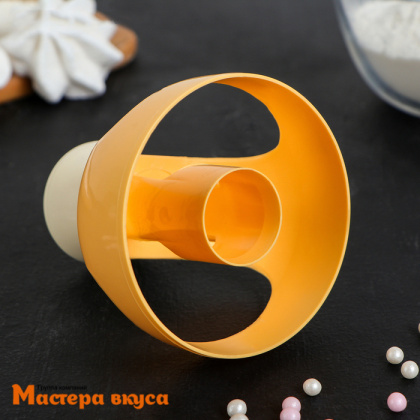 Набор для изготовления пончиков с щипцами Доляна "Ваниль", 11*2 см