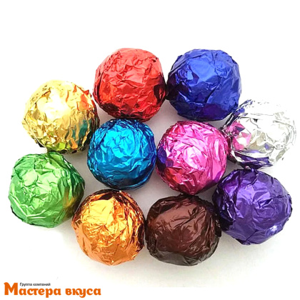 Фольга оберточная для конфет 10*10 см (розовая), упак 20 шт