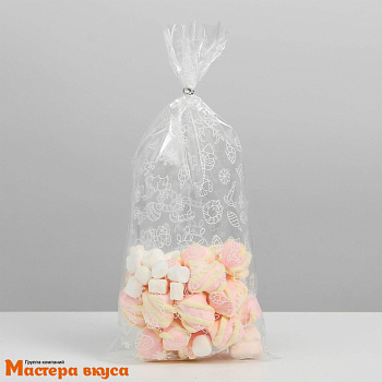 Пакет для сладостей 15*30 см,  "Новый год"