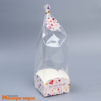 Пакет для сладостей  с коробкой 12*12*40 см, "Вдохновляй"