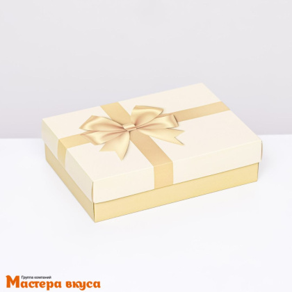 Упаковка для сладостей крышка/дно 210*150*57 мм  (Бант)