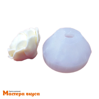 Молд силиконовый  3D РАНУНКУЛЮС , изд d~5.7см h~4см (шоколад~43гр) 