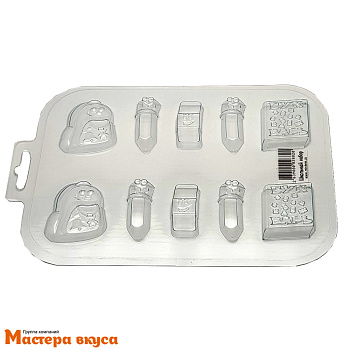 Форма для шоколада пластиковая ШКОЛЬНЫЙ НАБОР (карандаши)