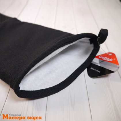 Рукавица для горячего силиконовая жарастойкая профессиональная (прихватка), 50 см