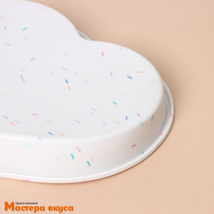 Форма силиконовая СЕРДЦЕ, d25*23 h3,5 см 