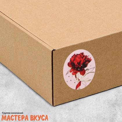 Набор наклеек "ЛЮБОВЬ" , d~4см, (набор 6 шт)