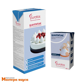 Сливки растительные для взбивания ШАНТИПАК (26%) Puratos, 1л