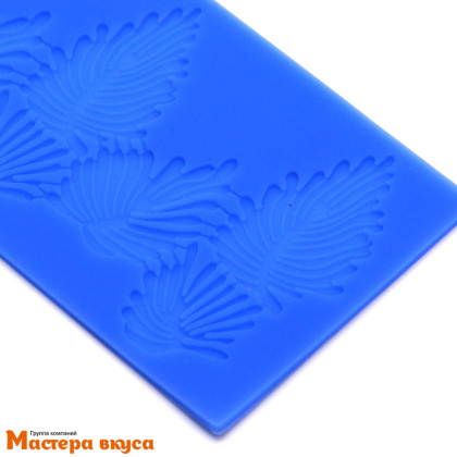 Коврик текстурный силиконовый (рельеф) для айсинга "Листья", 16,5*5,5 см