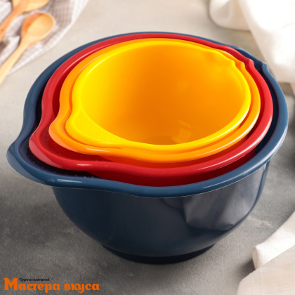 Емкость для миксера, "Мадена" 1400, 1900, 2600, 3600 мл, Микс (набор 4 шт) 