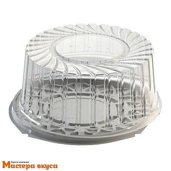 Контейнер круглый,  D265  h109 мм (комплект дно БЕЛОЕ/крышка), УК-284 