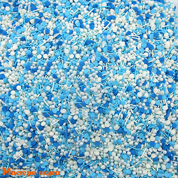 Посыпка  микс ЛАЗУРНЫЙ БЕРЕГ, 50гр