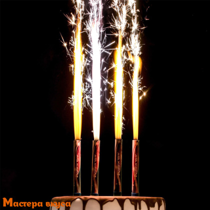 Фейерверк, холодный фонтан 10 см, радужное пламя, 1 шт