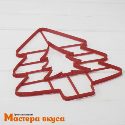 Вырубка пластик для торта ЕЛОЧКА с внутренним элементом, 28,5см+14см 