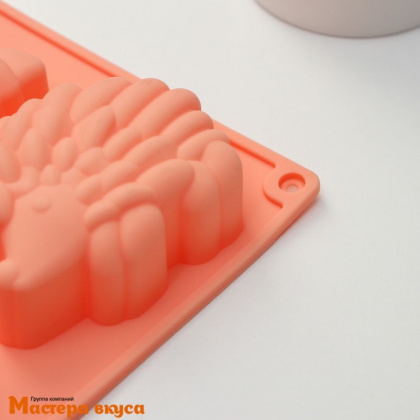 Форма силиконовая ЗООПАРК, (6 ячеек) 29*17*3 см