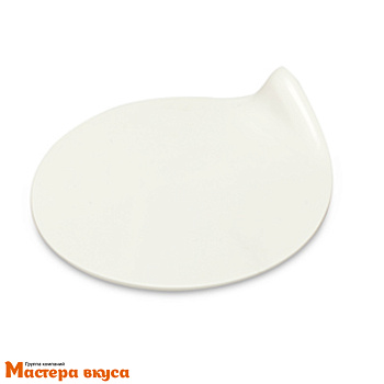 Поднос круглый ГОУГОУ (сольерка) пластиковый (белый), D-90 мм