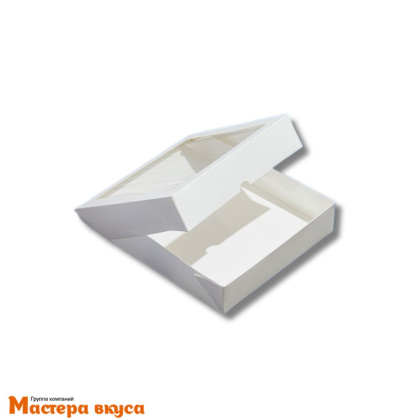 Упаковка на вынос OSQ TABOX PRO 1000 с окном, 200*120*40 мм, (белый) ForGenika 